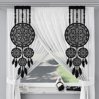 Panel żakardowy gotowy LEA 130x45 cm kolor czarny