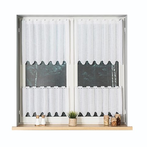 Zazdrostka fantazyjna panelowa 028824 wysokość 60 cm kolor biały Zazdrostka fantazyjna panelowa 028824 wysokość 60 cm kolor biały