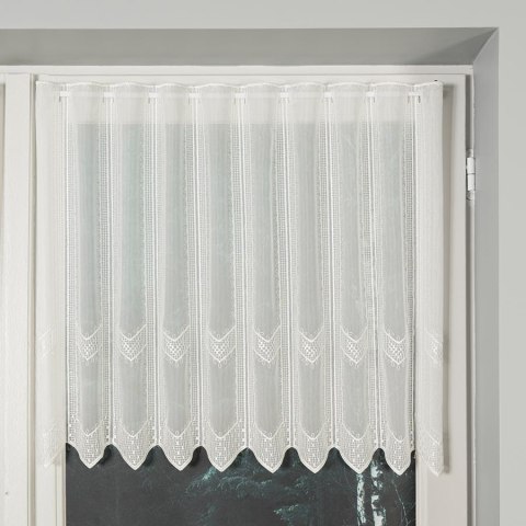 Zazdrostka haftowana panelowa 017499 wysokość 60 cm kolor kremowy Zazdrostka haftowana panelowa 017499 wysokość 60 cm kolor kremowy