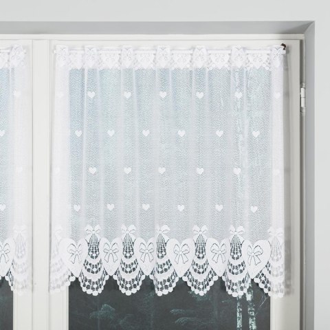 Zazdrostka żakardowa 017811 wysokość 70 cm kolor biały Zazdrostka żakardowa 017811 wysokość 70 cm kolor biały