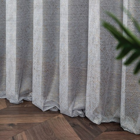 Firanka z ołowianką, wysokośc 300cm, kolor 001 szary ze złotym 351828/OLO/001/000300/1 Firanka z ołowianką, wysokośc 300cm, kolor 001 szary ze złotym 351828/OLO/001/000300/1