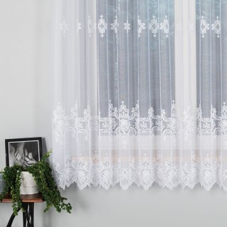 Firanka żakardowa, wysokość 180cm, kolor 001 biały 618495/000/001/000180/1