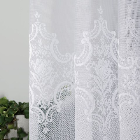 Firanka żakardowa, wysokość 180cm, kolor 001 biały 618495/000/001/000180/1