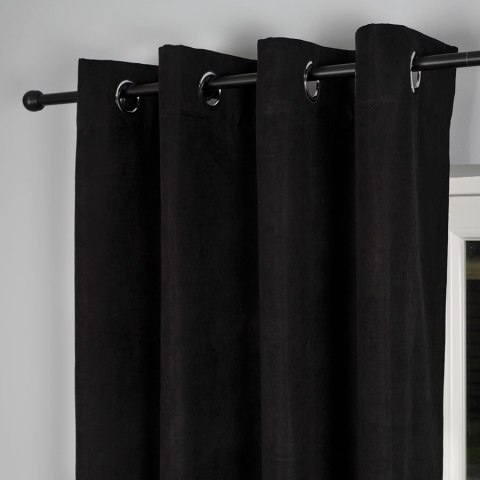 MILAS SOFT Zasłona gotowa na przelotkach, szerokość 140cm x wysokość 250cm, kolor 039 czarny MILAS1/ZGP/039/140250/1 MILAS SOFT Zasłona gotowa na przelotkach, szerokość 140cm x wysokość 250cm, kolor 039 czarny MILAS1/ZGP/039/140250/1