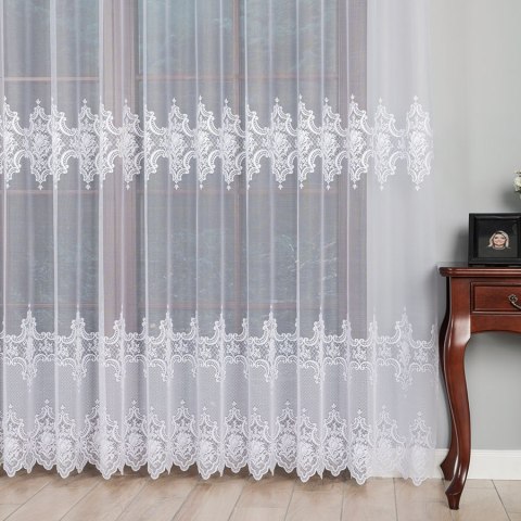 Firanka żakardowa, wysokość 250cm, kolor 001 biały 618495/000/001/000250/1