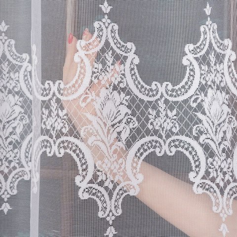 Firanka żakardowa, wysokość 250cm, kolor 001 biały 618495/000/001/000250/1