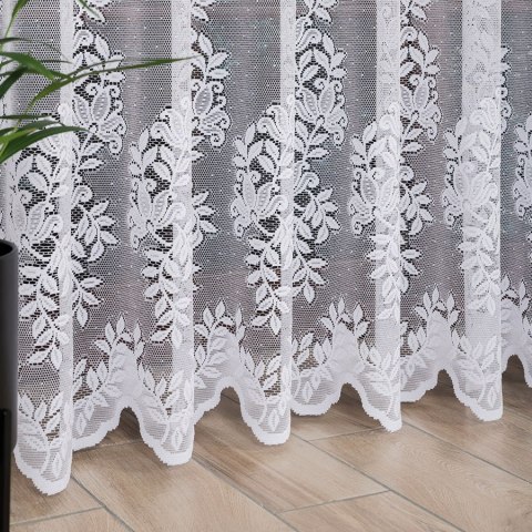 Firanka żakardowa, wysokość 250cm, kolor 001 biały 663117/000/001/000250/1 Firanka żakardowa, wysokość 250cm, kolor 001 biały 663117/000/001/000250/1