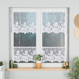 Firanka żakardowa, wysokość 60cm, kolor 001 biały 660052/000/001/000060/1