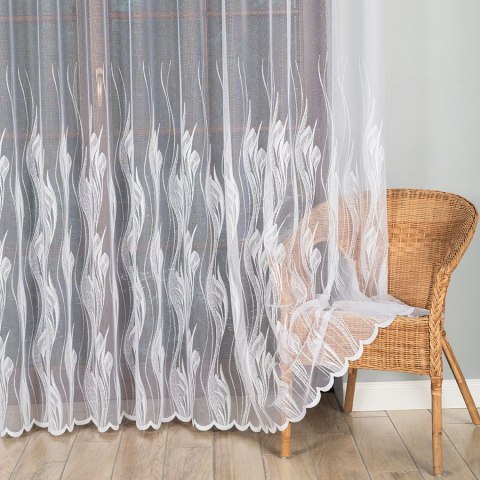 Firanka żakardowa, wysokość 250cm, kolor 001 biały 002599/000/001/000250/1