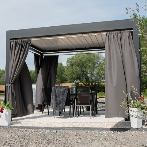 ARIEL Tkanina dekoracyjna zewnętrzna premium, szerokość 150 cm, kolor 005 szarobeżowy TD0028/TDW/005/150000/1 ARIEL Tkanina dekoracyjna zewnętrzna premium, szerokość 150 cm, kolor 005 szarobeżowy TD0028/TDW/005/150000/1