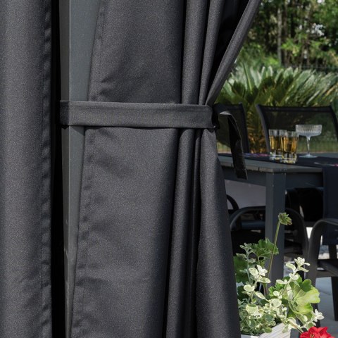 ARIEL Tkanina dekoracyjna zewnętrzna premium, szerokość 150 cm, kolor 012 czarny TD0028/TDW/012/150000/1 ARIEL Tkanina dekoracyjna zewnętrzna premium, szerokość 150 cm, kolor 012 czarny TD0028/TDW/012/150000/1