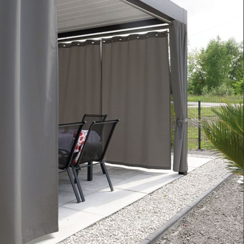 BELIS Tkanina dekoracyjna zewnętrzna premium, szerokość 150 cm, kolor 024 ciemny szary TD0030/TDW/024/150000/1 BELIS Tkanina dekoracyjna zewnętrzna premium, szerokość 150 cm, kolor 024 ciemny szary TD0030/TDW/024/150000/1