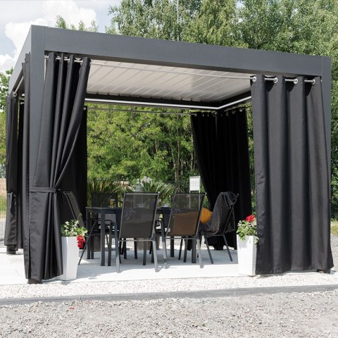 MOANA Tkanina dekoracyjna zewnętrzna premium, szerokość 150 cm, kolor 012 czarny TD0029/TDW/012/150000/1 MOANA Tkanina dekoracyjna zewnętrzna premium, szerokość 150 cm, kolor 012 czarny TD0029/TDW/012/150000/1