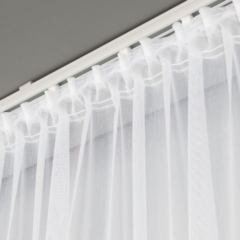 Firanka z aplikacją 112769 wysokość 280 cm kolor biały