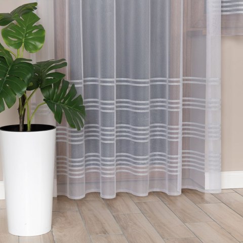 Firanka gotowa żakardowa KALINA 250x200 cm kolor biały ze srebrnym lurexem Firanka gotowa żakardowa KALINA 250x200 cm kolor biały ze srebrnym lurexem