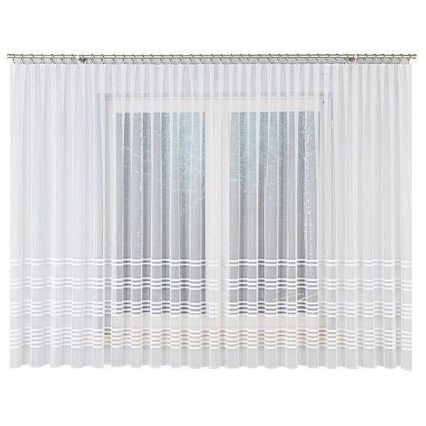 Firanka gotowa żakardowa KALINA 180x550 cm kolor biały