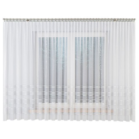 Firanka gotowa żakardowa KALINA 180x550 cm kolor biały