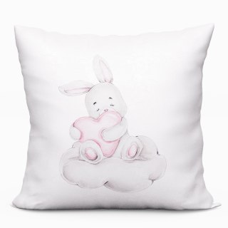 KRÓLICZEK Poszewka dekoracyjna VELVET, 40x40cm, kolor 001 biały P00110/POP/001/040040/1