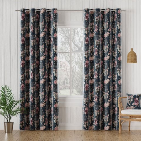 KWIATOWY ŁAPACZ SNÓW Tkanina dekoracyjna VELVET, 150cm, kolor 001 granatowy D00098/VEL/002/150000/1 KWIATOWY ŁAPACZ SNÓW Tkanina dekoracyjna VELVET, 150cm, kolor 001 granatowy D00098/VEL/002/150000/1