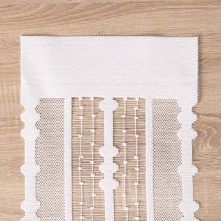 LEA Panel żakardowy gotowy z dodatkowym materiałem na tunel, łapacz snów, szerokość 45 x wysokość 130cm, kolor 001 biały 001391/