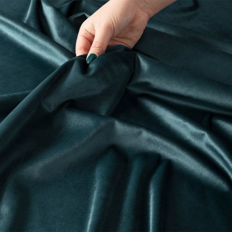 Tkanina dekoracyjna VELVI wysokość 300 cm kolor ciemny turkusowy
