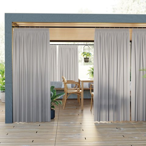 GARDENIA Zasłona gotowa na taśmie, szerokość 140cm x wysokość 200cm, kolor 794 beżowo szary TD0025/ZGT/794/140200/1 GARDENIA Zasłona gotowa na taśmie, szerokość 140cm x wysokość 200cm, kolor 794 beżowo szary TD0025/ZGT/794/140200/1