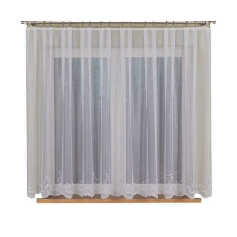 Firanka żakardowa, wysokość 160cm, kolor 001 biały 358990/000/001/000160/1 Firanka żakardowa, wysokość 160cm, kolor 001 biały 358990/000/001/000160/1