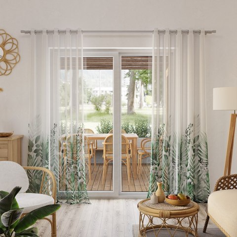 VERDURA Firana z ołowianką ETAMINA wzór od dołu, wysokość 295cm, kolor 001 D00201/ETO/D01/000295/1 VERDURA Firana z ołowianką ETAMINA wzór od dołu, wysokość 295cm, kolor 001 D00201/ETO/D01/000295/1