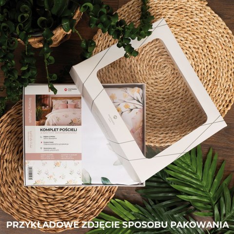RÓŻANY ZAKĄTEK, Komplet pościeli PREMIUM z satyny bawełnianej 160x200cm, zadruk dwustronny (do wyczerpania zapasu) T20188/SAT/00 RÓŻANY ZAKĄTEK, Komplet pościeli PREMIUM z satyny bawełnianej 160x200cm, zadruk dwustronny (do wyczerpania zapasu) T20188/SAT/00