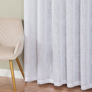 Firana gotowa na przelotkach, 500x250 cm, kolor 001 biały 400002/FGP/001/500250/1