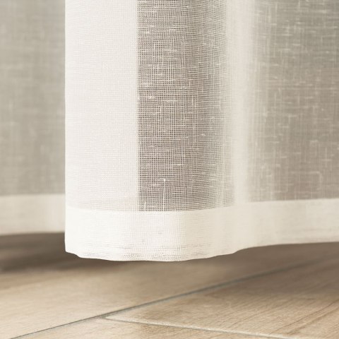 Firanka fantazyjna 001201 wysokość 300 cm kolor kremowy