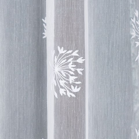Firanka haftowana 053801 wysokość 160 cm kolor biały