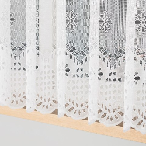 Firanka żakardowa 007923 wysokość 160 cm kolor biały