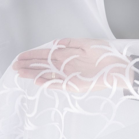 Firanka żakardowa 023297 wysokość 160 cm kolor biały