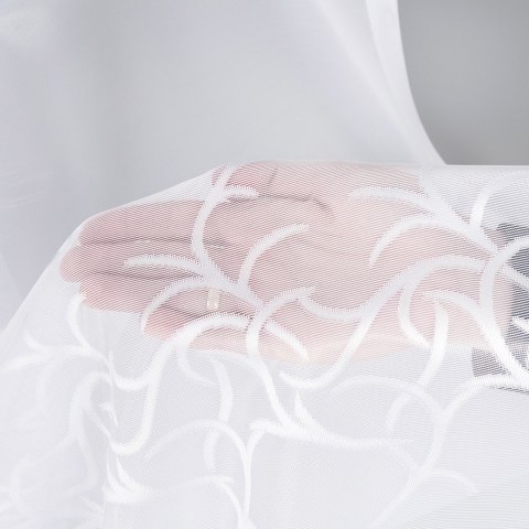 Firanka żakardowa 023297 wysokość 250 cm kolor biały Firanka żakardowa 023297 wysokość 250 cm kolor biały