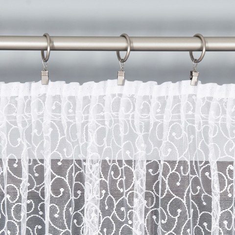 Firanka żakardowa 049310 wysokość 250 cm kolor biały
