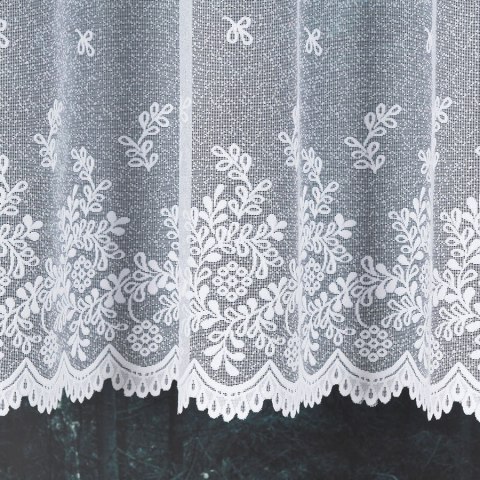 Firanka żakardowa 054160 wysokość 120 cm kolor biały