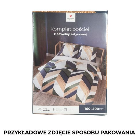 TRIANA Komplet pościeli z bawełny satynowej 220x200cm 100070/SAT/000/220200/1 TRIANA Komplet pościeli z bawełny satynowej 220x200cm 100070/SAT/000/220200/1
