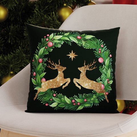 ZŁOTE JELONKI Poduszka z wypełnieniem silikonowym dwustronna MICROFIBRA, 40x40cm, kolor 002 zielony TBN293/SIL/002/040040/1 ZŁOTE JELONKI Poduszka z wypełnieniem silikonowym dwustronna MICROFIBRA, 40x40cm, kolor 002 zielony TBN293/SIL/002/040040/1