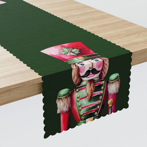 DZIADKI DO ORZECHÓW Bieżnik NINA WODOODPORNA, 38x160cm, kolor 002 zielony PBN279/KSP/C02/038160/1 DZIADKI DO ORZECHÓW Bieżnik NINA WODOODPORNA, 38x160cm, kolor 002 zielony PBN279/KSP/C02/038160/1