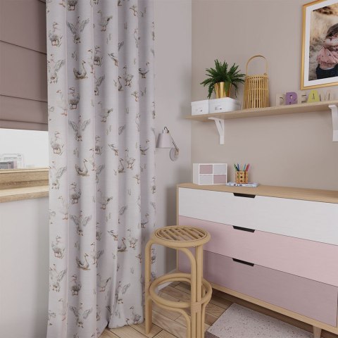 GĘSI Tkanina dekoracyjna typu MILAS, szerokość 150cm, kolor 005 jasno szary D00299/MIL/005/150000/1 GĘSI Tkanina dekoracyjna typu MILAS, szerokość 150cm, kolor 005 jasno szary D00299/MIL/005/150000/1