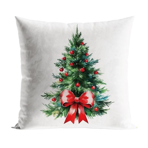 CHOINKA Z KOKARDĄ Poszewka dekoracyjna VELVET, 40x40cm, kolor 009 wielokolorowy PBN285/POP/009/040040/1 CHOINKA Z KOKARDĄ Poszewka dekoracyjna VELVET, 40x40cm, kolor 009 wielokolorowy PBN285/POP/009/040040/1