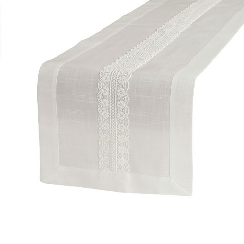 SEVILLA Bieżnik z haftem, szerokość 35cm x wysokość 140cm, kolor 001 biały 202551/KSP/001/035140/1 SEVILLA Bieżnik z haftem, szerokość 35cm x wysokość 140cm, kolor 001 biały 202551/KSP/001/035140/1