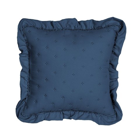 WERONA Poszewka dekoracyjna z falbaną w kropki, 40x40cm, kolor 002 niebieski WERONA/POP/002/040040/1 WERONA Poszewka dekoracyjna z falbaną w kropki, 40x40cm, kolor 002 niebieski WERONA/POP/002/040040/1