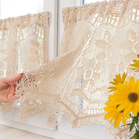 INESS Zazdrostka gotowa ażurowa, szerokość 150 x wysokość 60cm, kolor 012 kremowy 913501/ZAZ/012/150060/1 INESS Zazdrostka gotowa ażurowa, szerokość 150 x wysokość 60cm, kolor 012 kremowy 913501/ZAZ/012/150060/1
