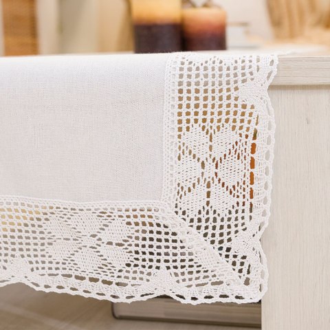 RACHELA Bieżnik z ażurem, szerokość 50 x wysokość 100cm, kolor 001 biały 912432/KSP/001/050100/1 RACHELA Bieżnik z ażurem, szerokość 50 x wysokość 100cm, kolor 001 biały 912432/KSP/001/050100/1