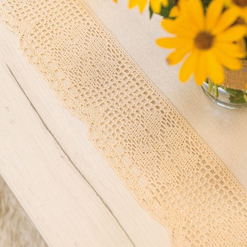 RACHELA Bieżnik z ażurem, szerokość 60 x wysokość 120cm, kolor 012 kremowy 912432/KSP/012/060120/1 RACHELA Bieżnik z ażurem, szerokość 60 x wysokość 120cm, kolor 012 kremowy 912432/KSP/012/060120/1