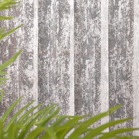 Firanka żakardowa ze wzorem po całości, wysokość 250cm, kolor 001 biały 002579/000/001/000250/1