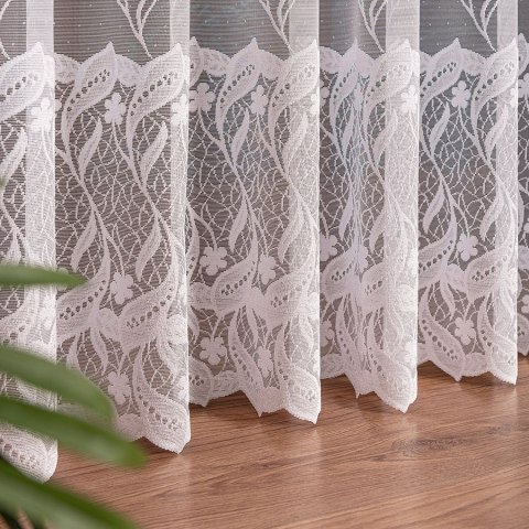Firanka żakardowa ze wzorem po całości, wysokość 250cm, kolor 001 biały 618486/000/001/000250/1 Firanka żakardowa ze wzorem po całości, wysokość 250cm, kolor 001 biały 618486/000/001/000250/1
