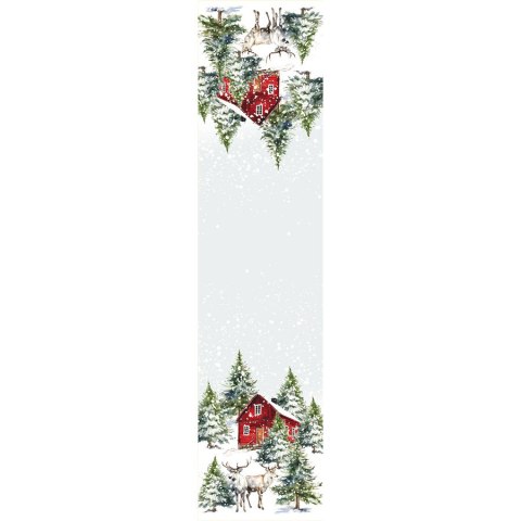 ZIMOWY LAS Bieżnik NINA WODOODPORNA, 38x160cm, kolor 009 wielokolorowy PBN163/KSP/C09/038160/1 ZIMOWY LAS Bieżnik NINA WODOODPORNA, 38x160cm, kolor 009 wielokolorowy PBN163/KSP/C09/038160/1